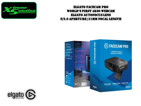 Elgato Facecam Pro - World's First 4K60 Webcam