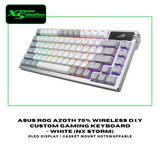 ASUS ROG Azoth 75% Wireless D.I.Y Custom Hotswappable Gaming Keyboard (Black/White)