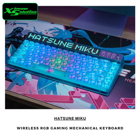 Moeyu X Hatsune Miku Wireless RGB Gaming Mechanical Keyboard