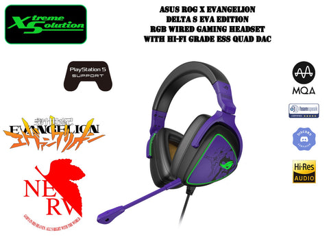 ASUS ROG x Evangelion Delta S - RGB Wired Gaming Headset