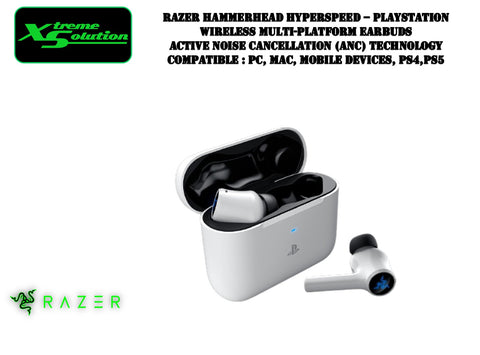 Razer Hammerhead Hyperspeed Playstation- Wireless Multi-Platform Earbuds | ANC