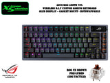 ASUS ROG Azoth 75% Wireless D.I.Y Custom Hotswappable Gaming Keyboard (Black/White)