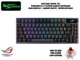 ASUS ROG Azoth 75% Wireless D.I.Y Custom Hotswappable Gaming Keyboard (Black/White)