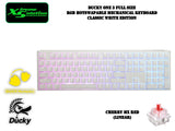 Ducky One 3 Full Size - RGB HotSwappable Mechanical Keyboard - Classic White Edition (Cherry Mx Switches)
