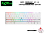 Ducky One 3 Mini - RGB HotSwappable Mechanical Keyboard - Classic White Edition (Cherry Mx Switches)