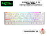 Ducky One 3 SF - RGB HotSwappable Mechanical Keyboard - Classic White Edition (Cherry Mx Switches)