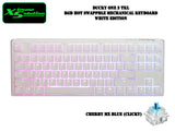 Ducky One 3 Tenkeyless - RGB HotSwappable Mechanical Keyboard - Classic White Edition (Cherry Mx Switches)