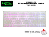 Ducky One 3 Tenkeyless - RGB HotSwappable Mechanical Keyboard - Classic White Edition (Cherry Mx Switches)
