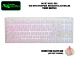 Ducky One 3 Tenkeyless - RGB HotSwappable Mechanical Keyboard - Classic White Edition (Cherry Mx Switches)