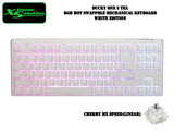 Ducky One 3 Tenkeyless - RGB HotSwappable Mechanical Keyboard - Classic White Edition (Cherry Mx Switches)
