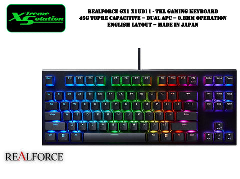 Realforce GX1 RGB TKL Gaming Topre 45G Keyboard