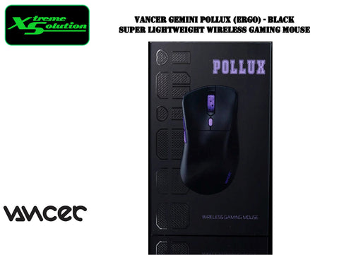 Vancer Gemini Pollux (Ergo) - Super lightweight Wireless Gaming Mice (Black/White)