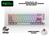 Ducky One 3 SF Mist Grey Edition - RGB Hotswappable Mechanical Keyboard