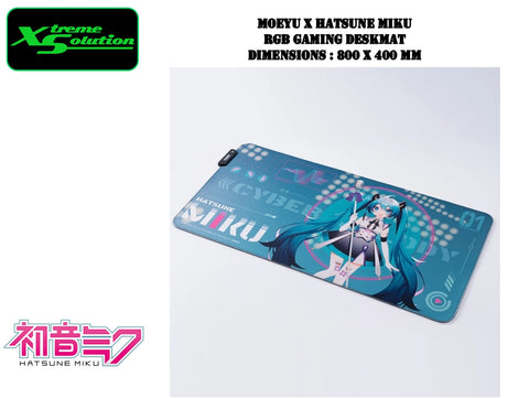 Moeyu x Hatune Miku RGB Gamging Mousepad