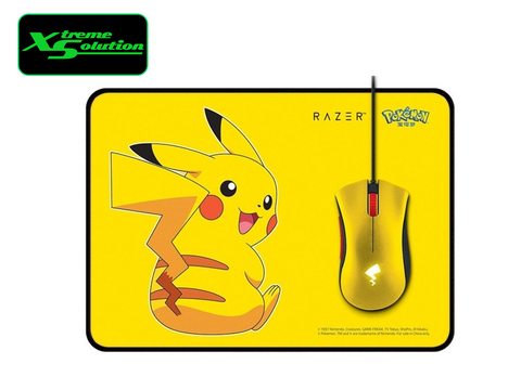 Razer Pokemon Pikachu Deathadder + Mousepad Bundle
