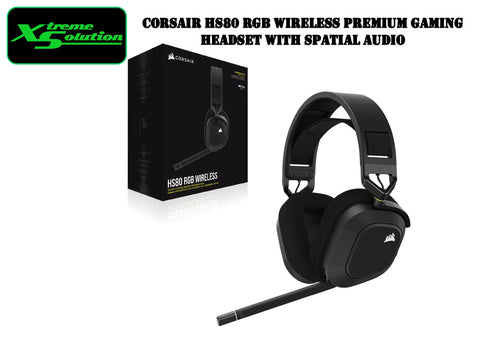 Corsair HS80 RGB - Wireless Premium Gaming Headset with Spatial Audio