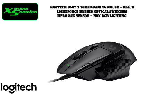 Logitech G502 X - Wired Lightforce Hybrid Optical Switches Gaming Mouse