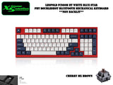 Leopold FC980MBT White Blue Star - 98 Keys Bluetooth High-End Mechanical Keyboard