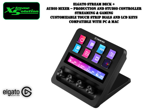 Elgato Stream Deck + Audio Mixer - Production and Studio Controller streaming & Gaming