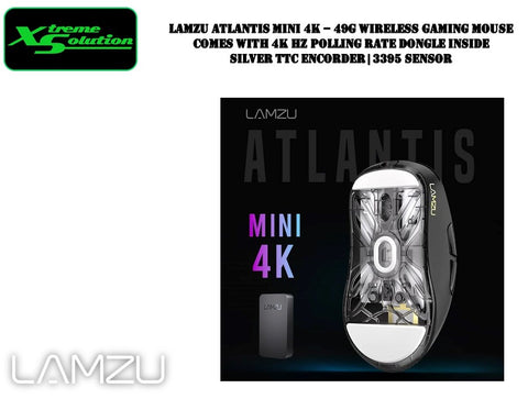 Lamzu Atlantis Mini 4K - 49G Wireless Gaming Mouse | Comes with 4K Dongle