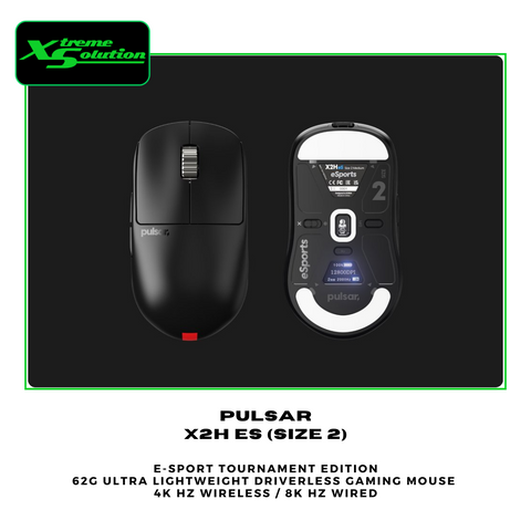 Pulsar X2H ES (Size 2) Tournament Edition Wireless Gaming Pulsar X2H ES (Size 2) Tournament Edition Wireless Gaming