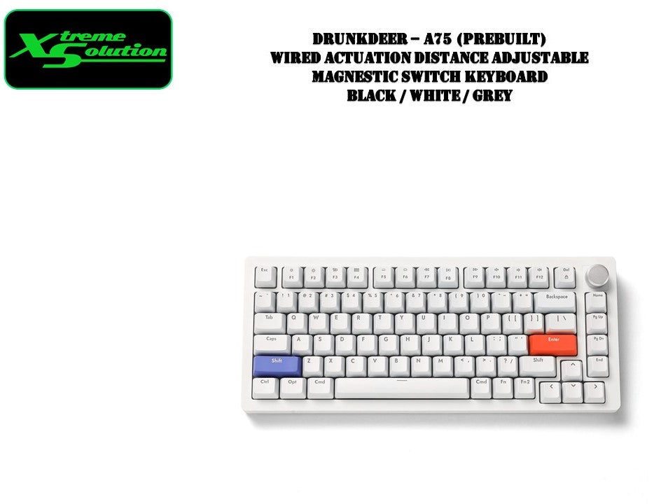 DrunkDeer - A75 (Prebuilt / Barebones) Wired Actuation Distance