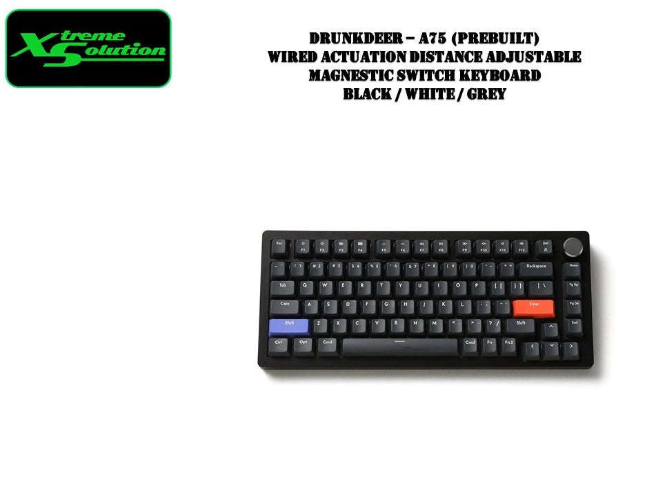 DrunkDeer - A75 (Prebuilt / Barebones) Wired Actuation Distance 