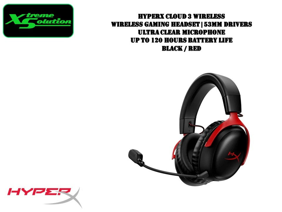 HyperX Cloud 3 Wireless Gaming Headset – XtremeSolution