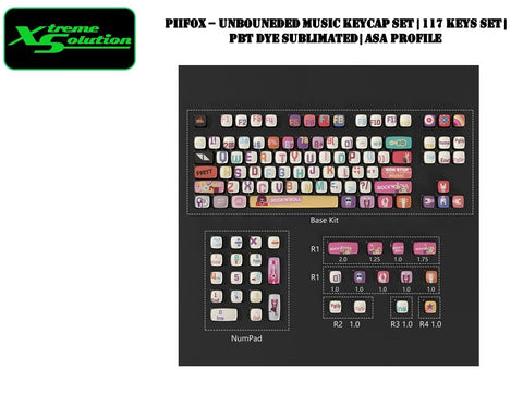 PiiFox - Unbounded Music 117 Keycaps Set