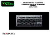 Realforce R3 TKL - Mac Edition Wireless & Bluetooth Topre Keyboard