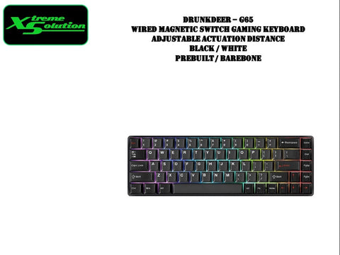 DrunkDeer G65 - Wired Magnetic Switch Gaming Keyboard