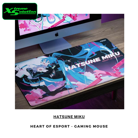 Moeyu X Hatsune Miku - Heart of Esports Gaming Mousepad