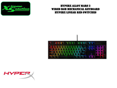 HyperX Mars 2 - Wired RGB Gaming Mechanical Keyboard