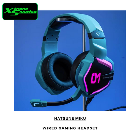 Moeyu X Hatsune Miku Wired RGB Gaming Headset