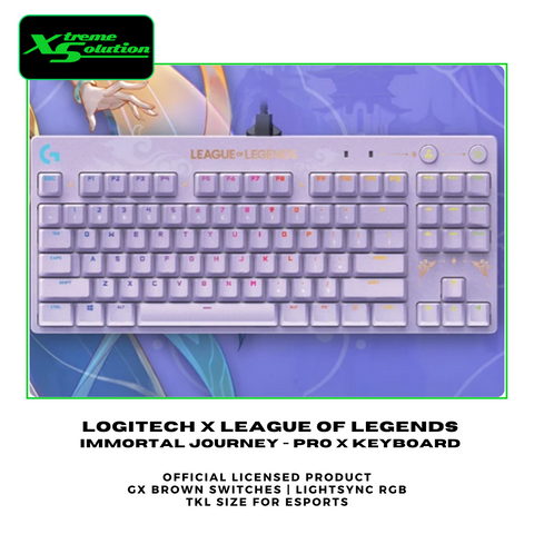 Logitech X League Of Legends Immortal Journey G Pro X Wired Keyboard