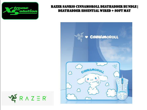 Razer Sanrio Cinnamoroll Limited Edition - Deathadder Essential Wired + Mousepad Bundle