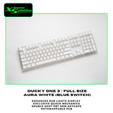 Ducky One 3 Aura White Full-Size Wired Mechanical Keyboard