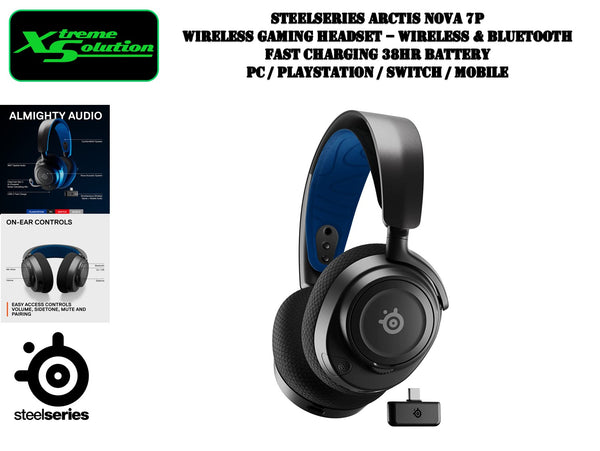 Arctis Nova 7p, Wireless PlayStation Gaming Headset with Almighty audio