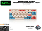 Leopold FC750R BT Coral Blue - Bluetooth Mechanical Keyboard | PBT Doubleshot