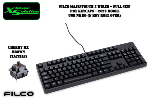 Filco Majestouch 3 - Wired Full Size 104 Keys with PBT Keycaps (2022)