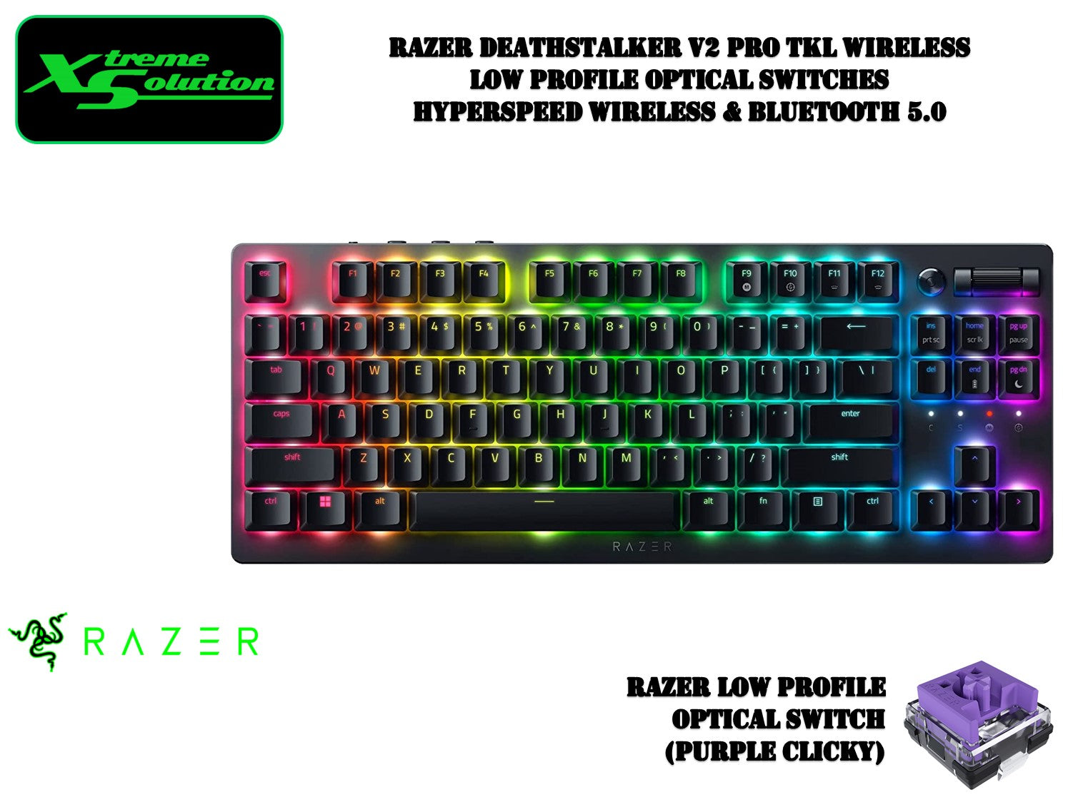Razer Deathstalker V2 Pro Tenkeyless - Wireless Low Profile