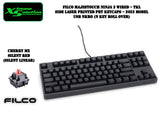 Filco Majestouch 3 Ninja - Wired Tenkeyless Mechanical Keyboard | PBT Keycaps | 2022 Model