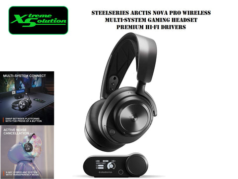 Steelseries Arctis Nova Pro - Wireless Multi-System Gaming Headset (PC)