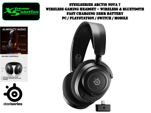 Steelseries Arctis Nova 7 - Wireless Gaming Headset (Black)