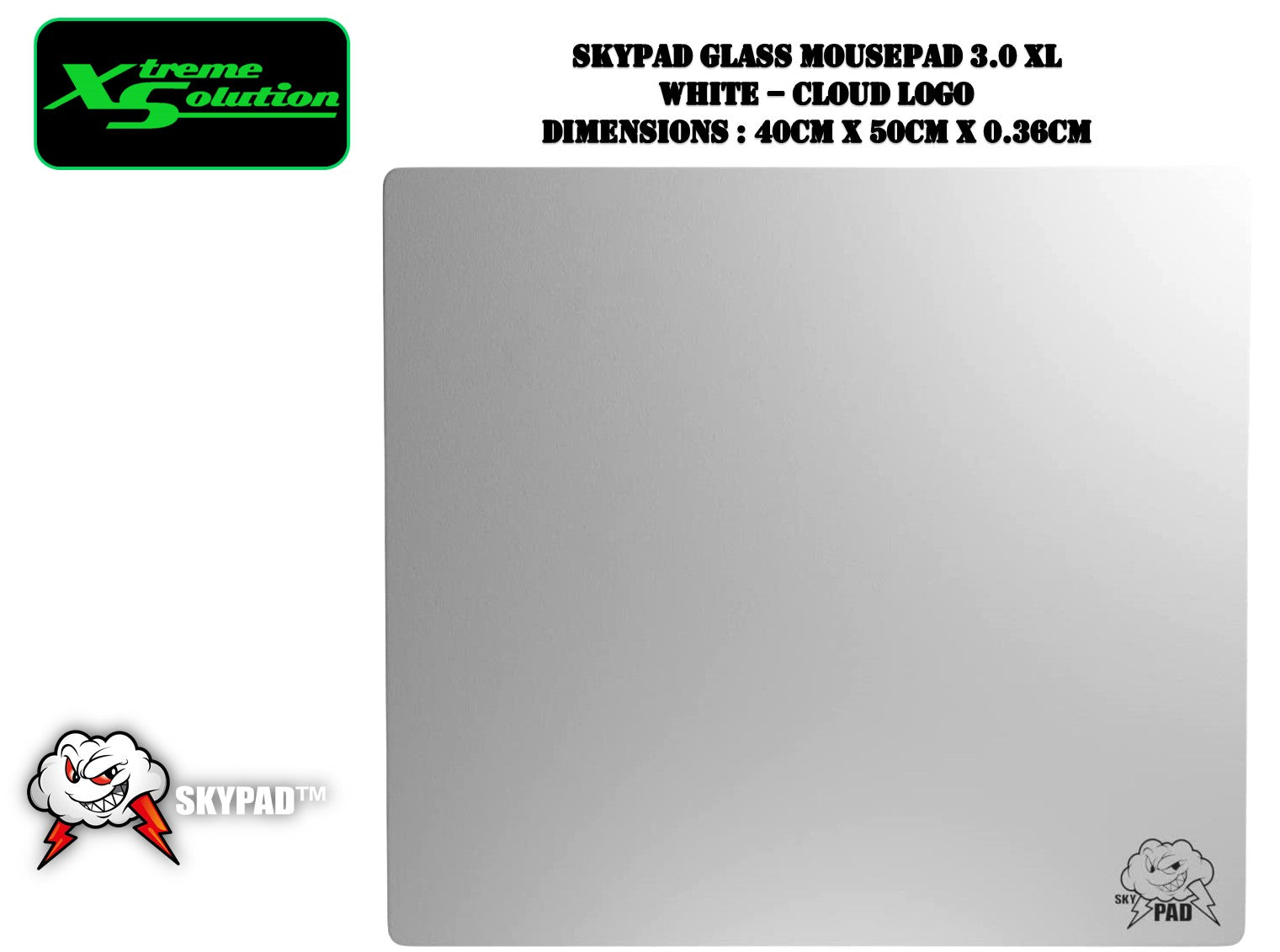 SkyPAD Glass 3.0 XLホワイト Amazon.com: SkyPAD Glass 3.0 XL Gaming Mouse Pad with Cloud