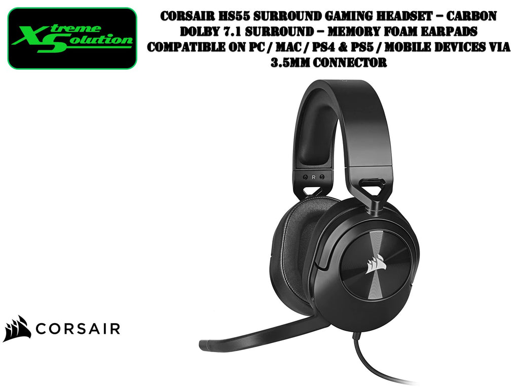 Corsair HS55 Surround Gaming Headset (Leatherette