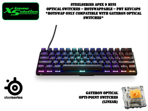 Steelseries Apex 9 Mini - 60% Hotswappable Optical Switches (Opti-Point)