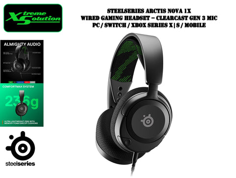 Steelseries Arctis Nova 1X - Wired Gaming Headset (Green)