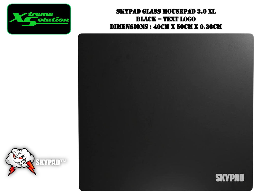 Skypad Glass Mousepad 3.0 | Cloud Logo | Text Logo | X-Large 