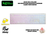 Ducky One 3 Full Size - RGB HotSwappable Mechanical Keyboard - Classic White Edition (Cherry Mx Switches)